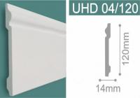 Плинтус напольный из дюрополимера Unica UHD 04/120